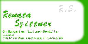 renata szittner business card